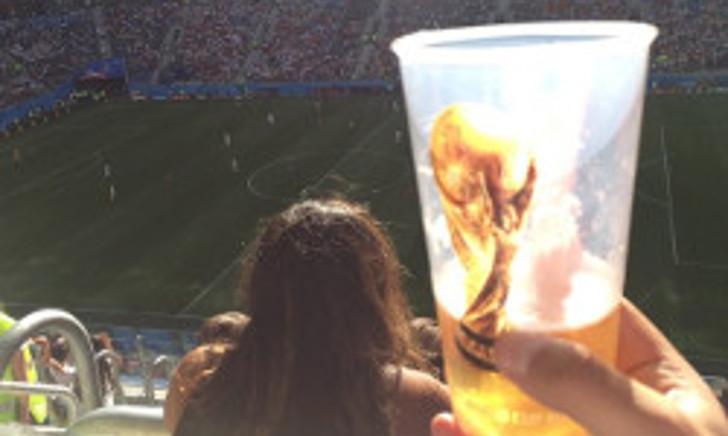 Bier tijdens WK voetbalwedstrijd